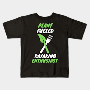 Plant fueled kayaking Kids T-Shirt